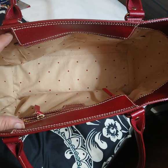Kate Spade Red Leather Tote Bag - Picture 5 of 7